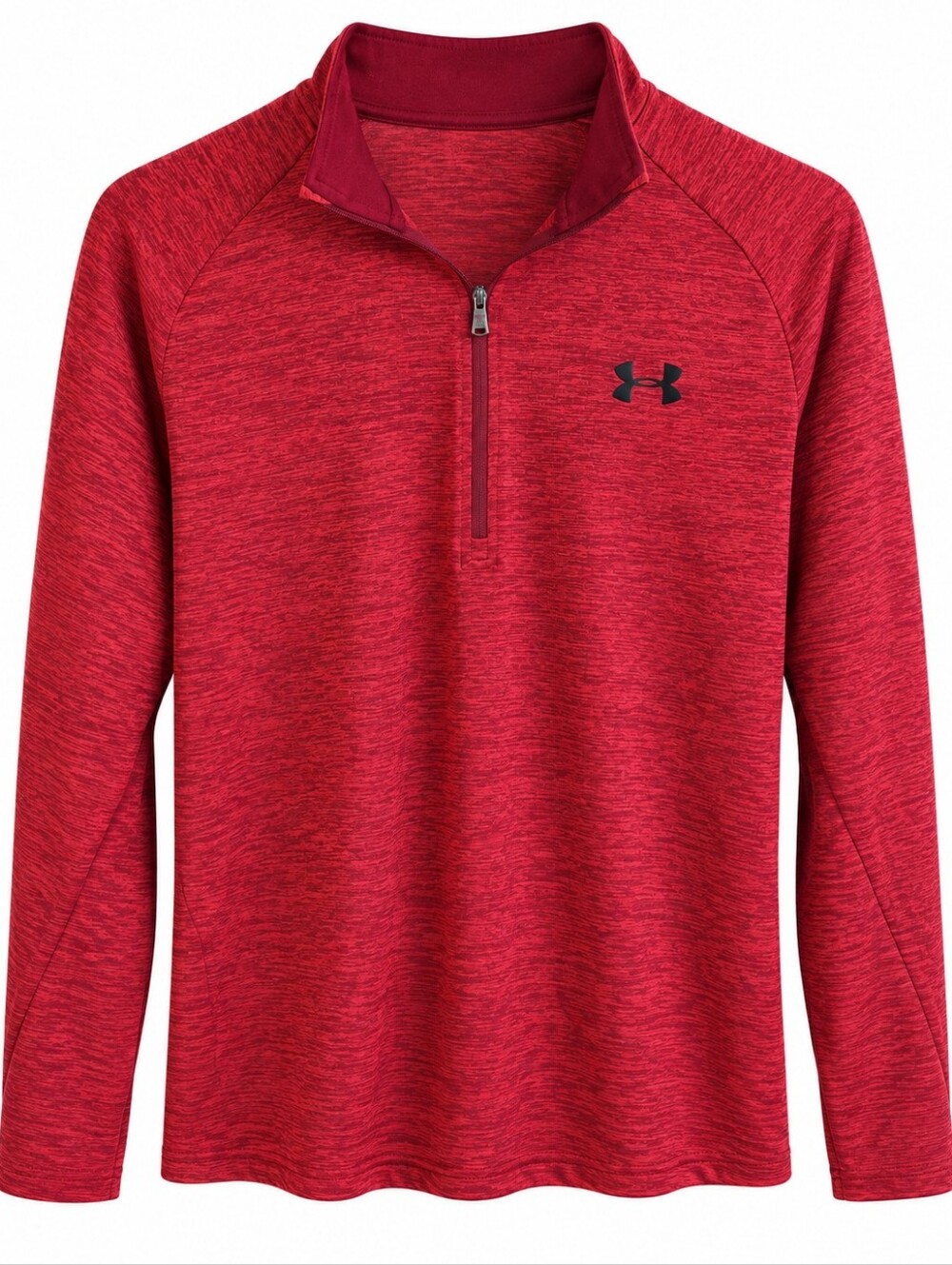 Under Armour Men’s Red Heather Half-Zip Performance Pullover